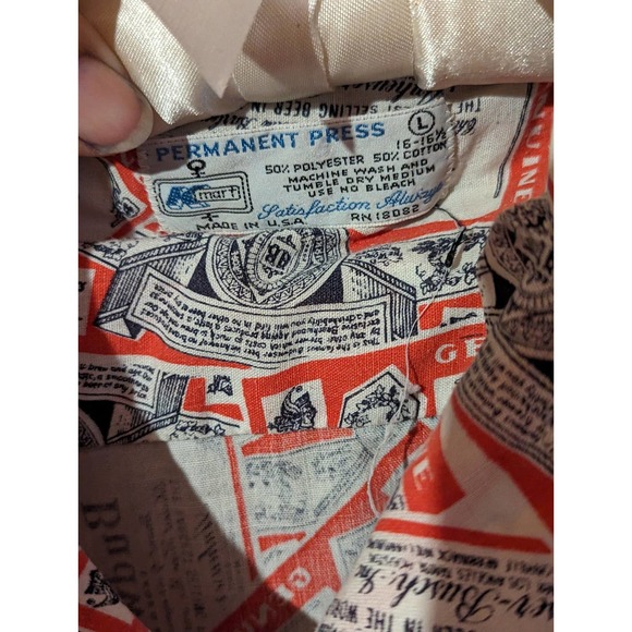 Vintage Button Down Budwiser Shirt - Picture 4 of 6